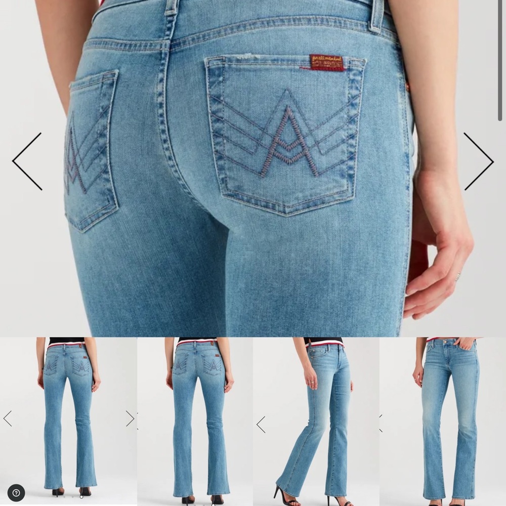 NWT - 7 For All Mankind "A" Pocket Jeans - Size 27